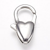 Tarnish Resistant 304 Stainless Steel Lobster Claw Clasps STAS-O114-058P-B-1