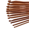 12Pcs Carbonized Bamboo Knitting Needles PW-WG37861-01-3