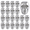 20Pcs Alloy Shank Buttons BUTT-PH0001-82A-P-1