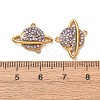 304 Stainless Steel Rhinestone Connector Charms STAS-L318-22G-4