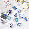 6Pcs 3 Styles Printing Porcelain Drawer Knobs FIND-GA0001-29C-5