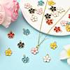 10Pcs Alloy Enamel Pendants FIND-FS0005-32C-5