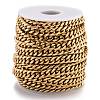 304 Stainless Steel Cuban Link Chain STAS-B019-02B-G-3