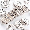 Brass Rhinestone Spacer Beads RB-A014-Z10mm-01S-1