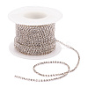 Brass Rhinestone Strass Chains CHC-T001-SS6-01S-6