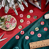 240Pcs Wood Buttons BUTT-ME0001-21-4