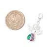 Glass Angel Pendant Decorations HJEW-JM03561-3