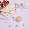 10Pcs Rhombus Brass Stud Earring Findings KK-AR0004-04-4
