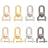 8Pcs 4 Colors Zinc Alloy Swivel Lobster Claw Clasps FIND-PH0008-62C-1