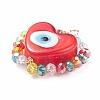 Handmade Evil Eye Lampwork Pendants PALLOY-JF01472-3