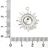 Brass Micro Pave Clear Cubic Zirconia Pendants KK-G548-01A-P-3