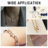 2Pcs 2 Colors 925 Sterling Silver Rhinestone Screw Carabiner Lock Charms STER-GA0001-17G-5