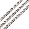 Tarnish Resistant 304 Stainless Steel Cuban Link Chains CHS-K016-03B-P-1