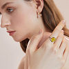 1Pc Rhodium Plated 925 Sterling Silver Adjustable Ring Components FIND-PH0023-51-6