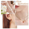 5Pcs Brass with Natural Agate Charms KK-CJ0003-17-7