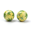 Opaque Printed Acrylic Beads MACR-S271-10mm-08-2