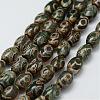 Tibetan Style 3-Eye dZi Beads Strands TDZI-G010-A04-1