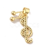 Brass Micro Pave Cubic Zirconia Pendants KK-B059-06G-2