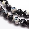 Natural Fire Crackle Agate Bead Strands G-K166-06F-8mm-04-3