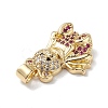 Brass Micro Pave Cubic Zirconia Pendants KK-M240-16-5