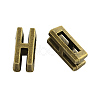Tibetan Style Alloy Letter Slide Charms TIBEB-Q055-08AB-NR-1