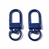 Spray Painted Eco-Friendly Alloy Swivel Snap Hooks Clasps PALLOY-T080-02B-NR-2