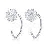 999 Fine Silver Stud Earrings FS-WG1D9DE-02-1