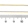 Adjustable Electroplate Brass Venetian Chain Necklaces LS-MAK-L028-02G-3