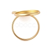 304 Stainless Steel Open Cuff Ring Findings STAS-E124-05L-G-2
