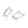 Brass Hoop Earring Findings KK-N267-23A-P-2