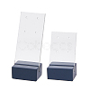 2 Sets 2 Styles 4-Hole Acrylic Earring Display Stands EDIS-FH0001-02-1