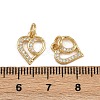 Brass Micro Pave Cubic Zirconia Pendants ZIRC-I367-05G-02-3