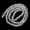 Transparent Electroplate Glass Beads Strands GLAA-F029-4mm-C13-2