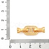 925 Sterling Silver Micro Pave Clear Cubic Zirconia Fold Over Clasps STER-U001-15G-3