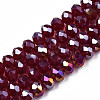 Electroplate Glass Beads Strands LS-EGLA-A034-T8mm-B29-4