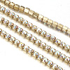 Brass Rhinestone Strass Chains CHC-T001-SS18-02C-3