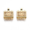 Brass Box Clasps KK-S356-311-NF-1