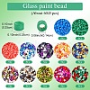 60G 12 Colors Baking Paint Glass Seed Beads SEED-YW0002-92-2