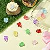 16Pcs 8 Colors Transparent Glass Enamel Beads GLAA-CJ0002-66-5