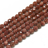 Synthetic Goldstone Beads Strands X-G-S300-08-3mm-1