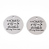 Non-Tarnish 201 Stainless Steel Pendants LS-STAS-T064-38P-4-2