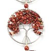 Natural Red Jasper Car Hanging Decorations HJEW-L026-02P-2