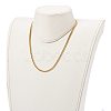 304 Stainless Steel Diamond Cut Cuban Link Chain Necklaces NJEW-JN03367-03-5
