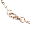 Brass Cable Chains Necklace Making MAK-N029-01RG-2