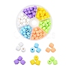 6 Colors Polymer Clay Bead Strands CLAY-YW0001-18-1