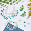 90Pcs 6 Colors Transparent Czech Glass Beads GLAA-GA0001-81-4