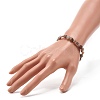 Natural Black Sunstone Nuggets Beads Stretch Bracelet for Her BJEW-JB06951-03-3