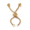 304 Stainless Steel Adjustable Finger Ring Findings STAS-P328-06B-G-1