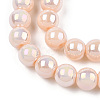 Electroplate Opaque Glass Beads Strands X-GLAA-T032-P6mm-AB09-2