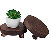 2Pcs Wooden Display Pedestals WOOD-WH20001-18-1